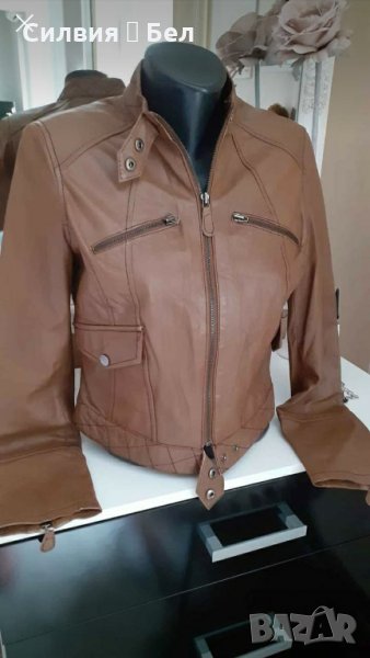 Дамско яке Естествена кожа, снимка 1