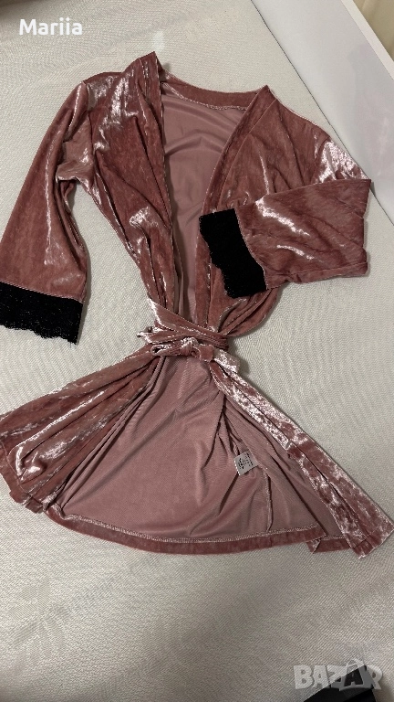 Нежно розов къс халат – перфектен избор за дома, снимка 1