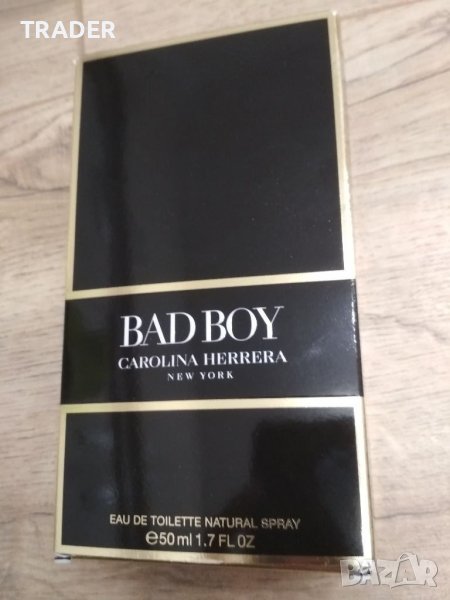 Кутия от парфюм CAROLINA HERRERA BAD BOY 50мл, снимка 1
