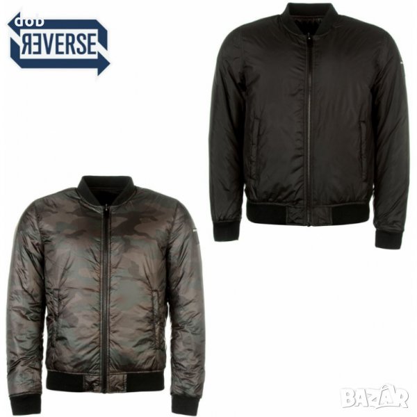 Ново двулицево яке Replay Bomber Camouflage Reversible design, снимка 1