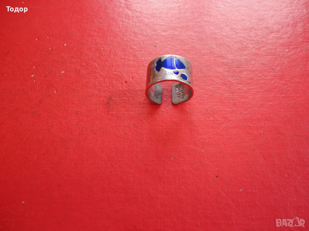 Страхотен пръстен с емайл Regalo Deyer, снимка 1