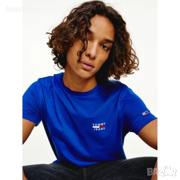 TOMMY JEANS Organic Cotton - страхотна мъжка тениска КАТО НОВА Л, снимка 1