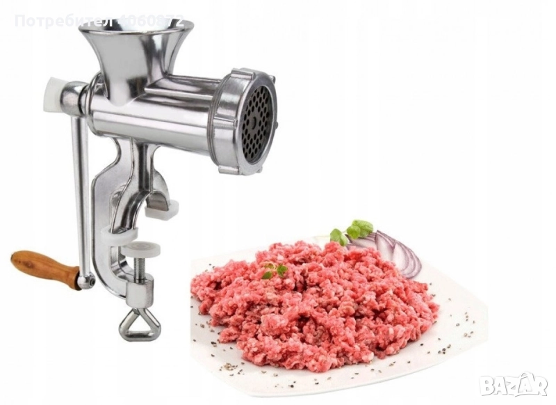 Ръчна мелачка за месо, колбаси и бисквити , снимка 1