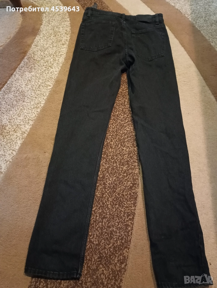 Черно дамско дънки на ZARA размер 36, снимка 1