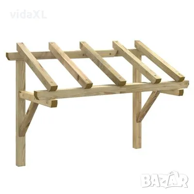 vidaXL Навес за врата, 150x100x100 см, бор масив(SKU:49452), снимка 1