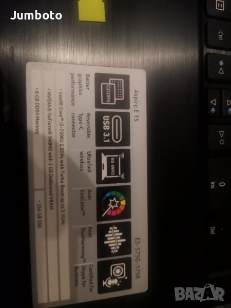 Acer E 15 E5-575G-575K на части., снимка 1