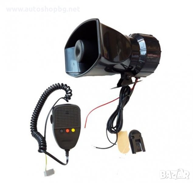 Сирена с микрофон 12V, снимка 1