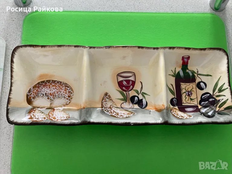 Плато за сервиране от три части, снимка 1