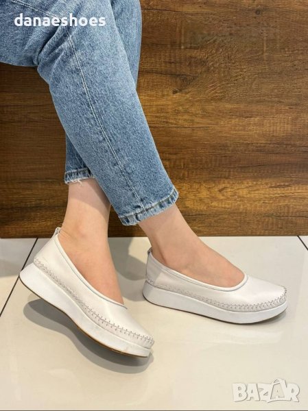 Дамски обувки тип балерина от естествена кожа , снимка 1