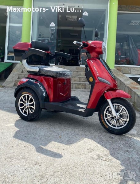 НОВ МОДЕЛ 2024 Електрическа Триколка FM1-LUX 1500W - RED/BLACK, снимка 1