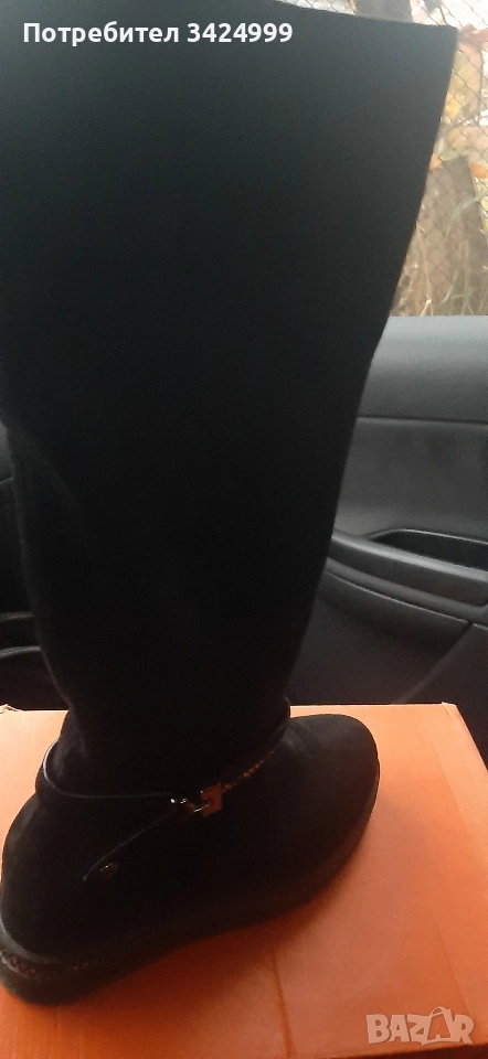 дамски ботуши велур, снимка 1