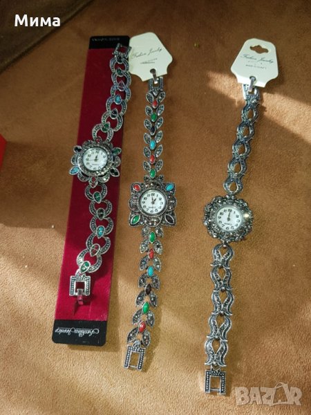 Дамски посребрени часовници, снимка 1