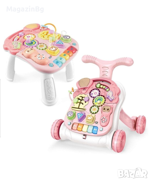 Проходилка за бутане и Масичка активити център 2в1 С музика и светлини

, снимка 1