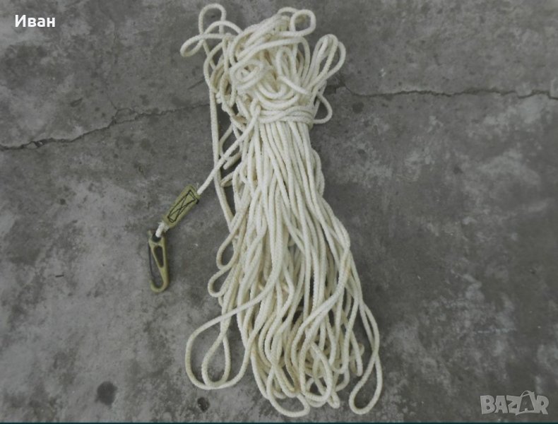 Военно въже 38 метра ( армейски , армейско , военни , войнишко ) , снимка 1