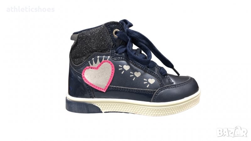 Детски кожени кецове в синьо-7033, снимка 1