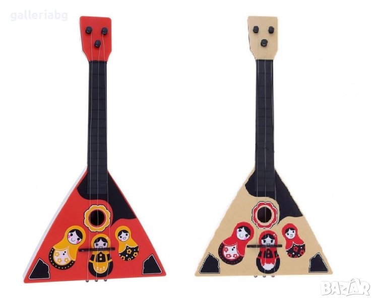 Детски Балалайки играчки с "Матрьошка", в два цвята, снимка 1