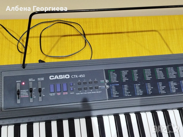 Синтезатор CASIO CTK - 450 , снимка 5 - Синтезатори - 54036310