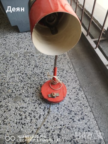 Стара работна лампа, снимка 3 - Антикварни и старинни предмети - 36758277
