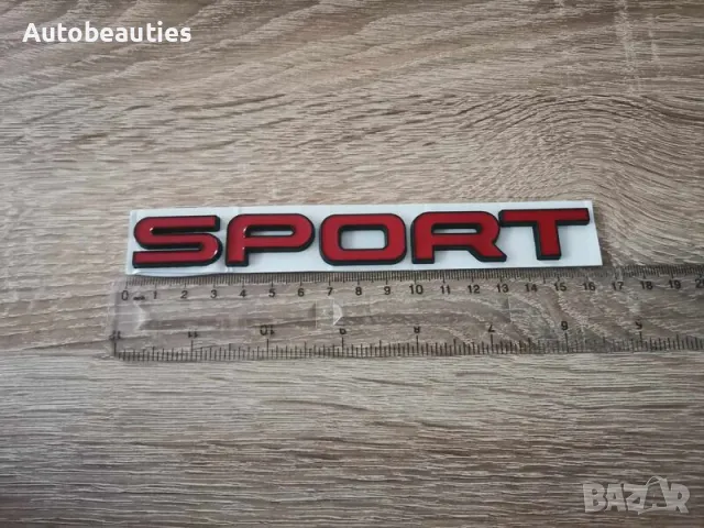 червени емблеми Sport за Range Rover черен кант, снимка 2 - Аксесоари и консумативи - 48417300