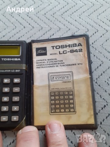 Калкулатор Toshiba LC-842, снимка 4 - Други ценни предмети - 31625474