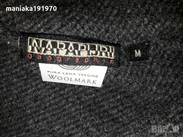 Napapijri (L) 100% Wool  мъжки пуловер , снимка 8 - Пуловери - 31533754