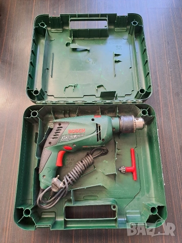 Ударна бормашина (дрелка) Bosch PSB 500 RE - 500W в куфар, снимка 4 - Бормашини - 54321952