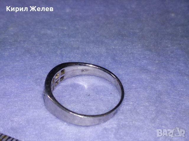 СКЪПОЦЕНЕН СРЕБЪРЕН ФешънАРТ ПРЪСТЕН РОДИРАНО СРЕБРО 925 сЛАБОРАТОРЕН МОЙСАНИТ 2камъка ЛИПСВАТ 39720, снимка 14 - Пръстени - 42843866