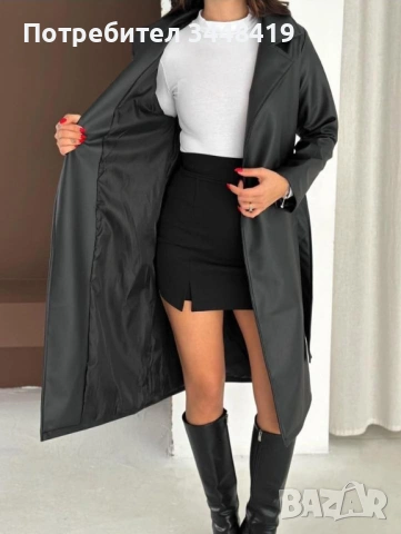 кожено палто, снимка 2 - Палта, манта - 53976448