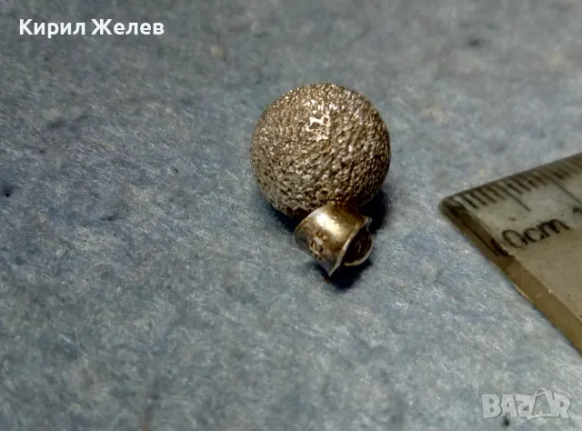 ВИНТИДЖ АРТ СРЕБЪРЕН ПЕНДАНТ ТОПЧЕ СРЕБРО 925 ПРОБА МЕДАЛЬОН 29065, снимка 2 - Колиета, медальони, синджири - 49001829