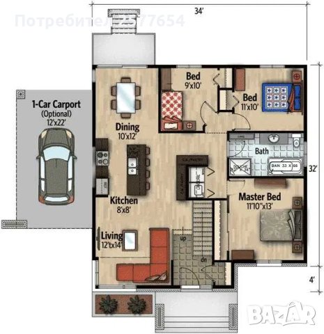 Сглобяеми Преместваеми Модулни Преносими Жилищни Мобилни -110м2 Кредит, снимка 4 - Строителни материали - 44259572