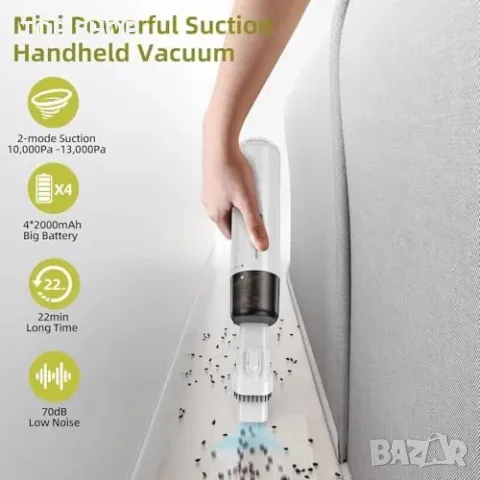 Нова Мощна Безжична Прахосмукачка Chuboor 6 в 1 с LED и Двойно Засмукване, снимка 2 - Други стоки за дома - 49443977