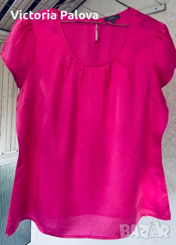 Копринена блуза DI BARI Италия, снимка 9 - Корсети, бюстиета, топове - 51664670