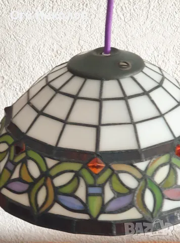 Лампа,полилей тип Тифани, снимка 2 - Антикварни и старинни предмети - 50342992