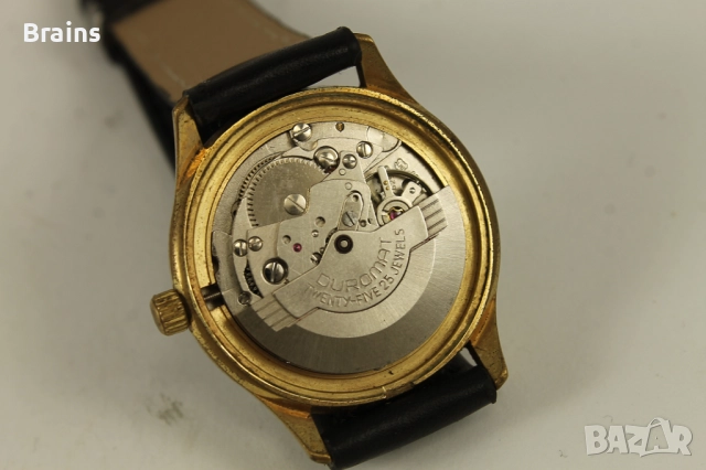 1960's Немски Позлатен Часовник RHUDUS Duromat Automatic, снимка 8 - Антикварни и старинни предмети - 51657124
