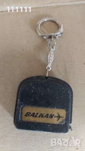 Рулетка рекламна на авиокомпания Балкан и кожена чанта, снимка 2 - Други ценни предмети - 36708273