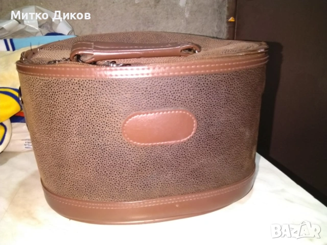 Овална чанта естествена кожа маркова на Comfort Quality H-19cm и фи 20х31см