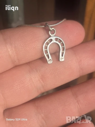 Сребърен синджир с висулка. 40см. Цена 22,99лв. За Севлиево безплатна доставка. , снимка 4 - Колиета, медальони, синджири - 50506619