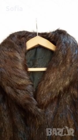 Естестен косъм Визон-нутрия дълго 122см палто, снимка 5 - Палта, манта - 30654858