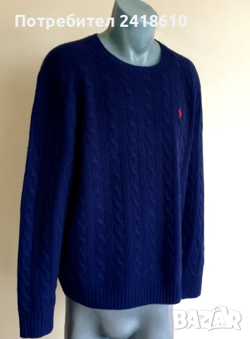 POLO Ralph Lauren Cable Wool / Knit Mens Size L НОВО! ОРИГИНАЛ! Мъжки Пуловер!, снимка 8 - Пуловери - 52584451