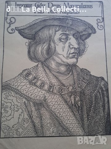 Литография Албрехт Дюрер с воден знак , снимка 3 - Други ценни предмети - 40873431