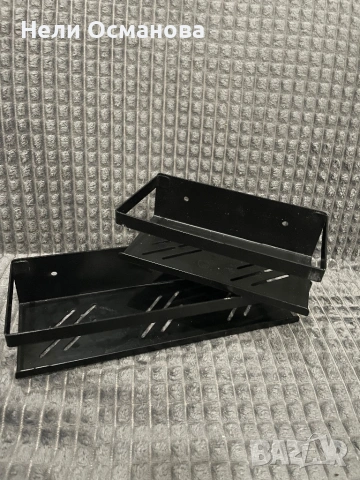 Метални,стенни етажерки 2 бр, снимка 2 - Други стоки за дома - 53135440