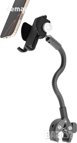 LYFPOOM Стойка за телефон 4-7 инча за кормило/бебешка количка, тип "гъша шия"