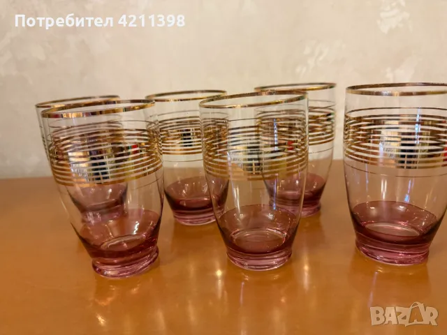 Ретро стъклени чаши, снимка 6 - Антикварни и старинни предмети - 49264809