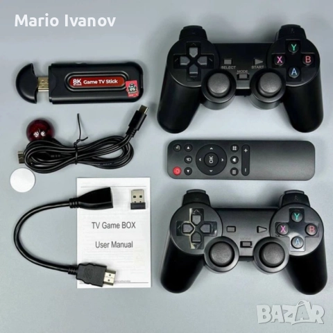Q9Pro Game TV Stick – Вашият Портал към 49,000+ Игри и 4K Ultra HD Забавление, снимка 7 - Други игри и конзоли - 52890805
