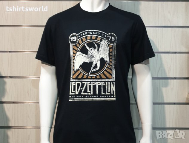 Нова мъжка тениска с дигитален печат на музикалната група Led Zeppelin - Madison Square Garden, снимка 8 - Тениски - 36869729