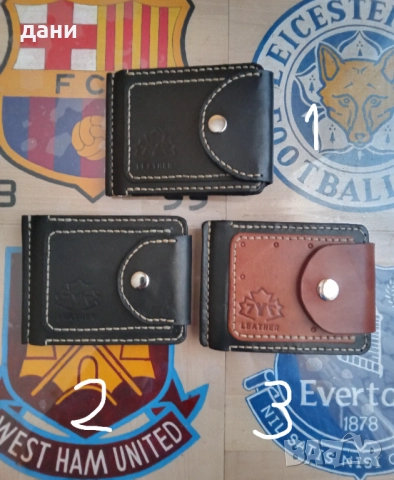 Clip wallet -  портфейл от естествена кожа 