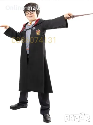 Детски костюм на Хари Потър с Аксесоари, Harry Potter детски костюм, снимка 3 - Детски комплекти - 47685392