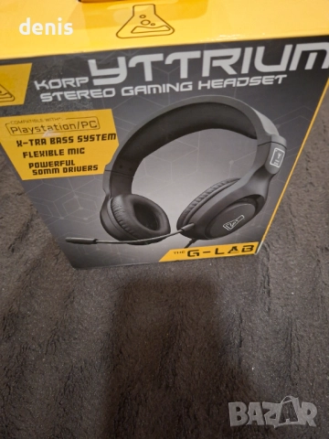 Слушалки за компютър G-Lab Korp, съвместим компютър, PS4, Xboxone, черни, снимка 5 - Аксесоари - 52416736