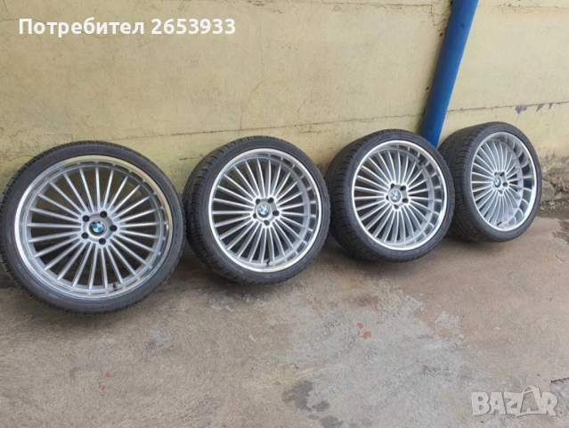 Страхотни оригинални джанти 22” със зимни гуми 295/30/22 за BMW X6 X5 5x120 74.1mm, снимка 8 - Гуми и джанти - 52957015