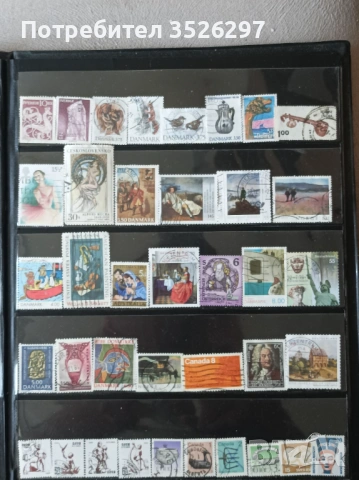 Колекция от марки на тема Религия и тема Изкуство, снимка 5 - Филателия - 53998070